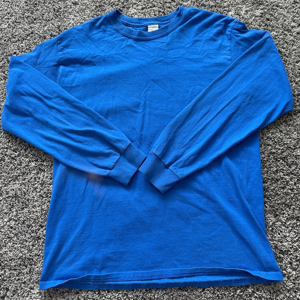 Blue long sleeve tee